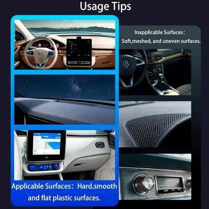 Magnetic Car Phone Holder, Strong Suction Cup, Foldable, For All Phones & Vehicles