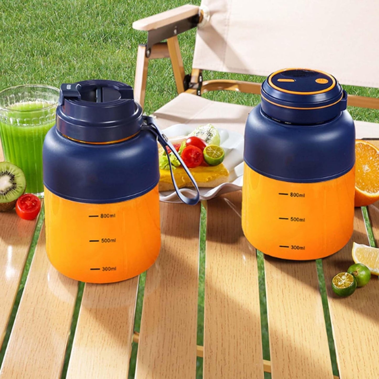 Portable Wireless Juicer Cup 1300ML – Rechargeable USB Personal Blender for Fruits & Vegetables