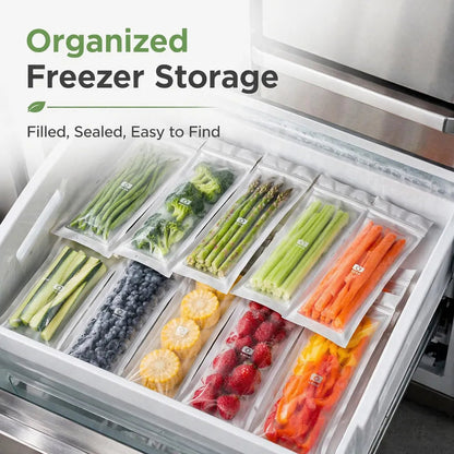 🔥Reusable Long Food Storage Bags Keep Food Fresh Longer. Organize Your Kitchen Smarter.