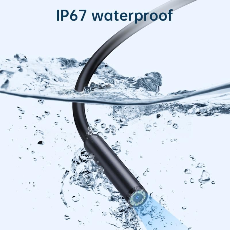 16.4ft Waterproof Endoscope Camera with LED Light for Smartphones
