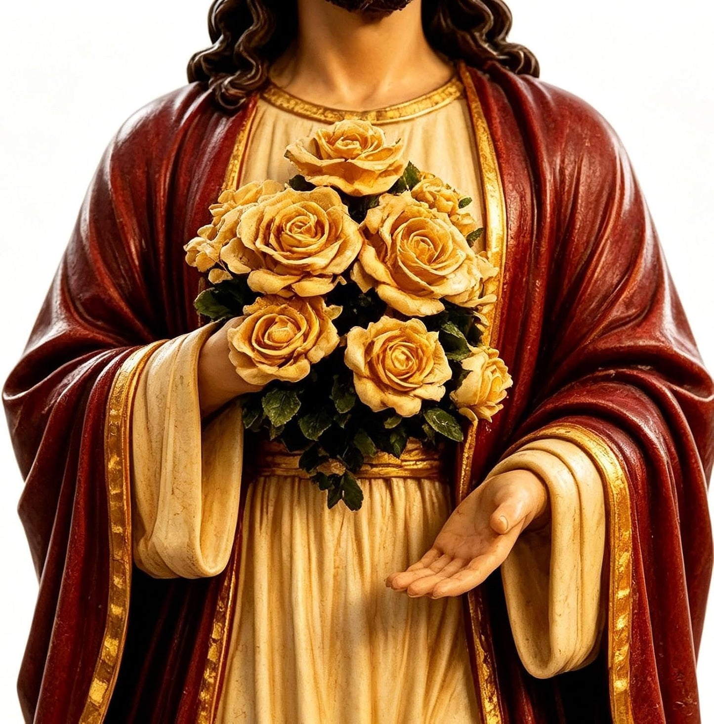 Virgin Mary Garden Statue with LED Light – Outdoor Resin Religious Decor for Patio, Yard & Prayer Space