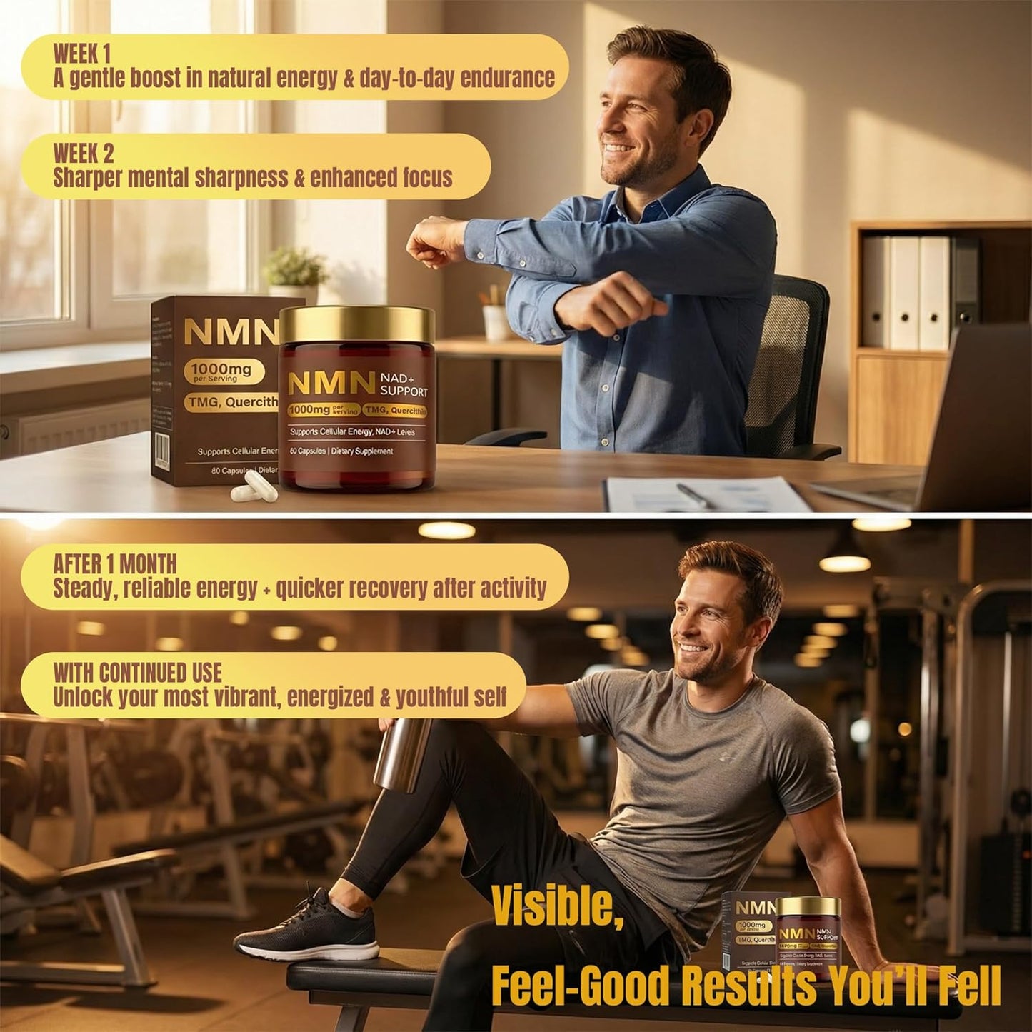 Advanced Liposomal NMN 1000mg — Daily Cellular Energy & Healthy Aging Support in One Powerful Formula
