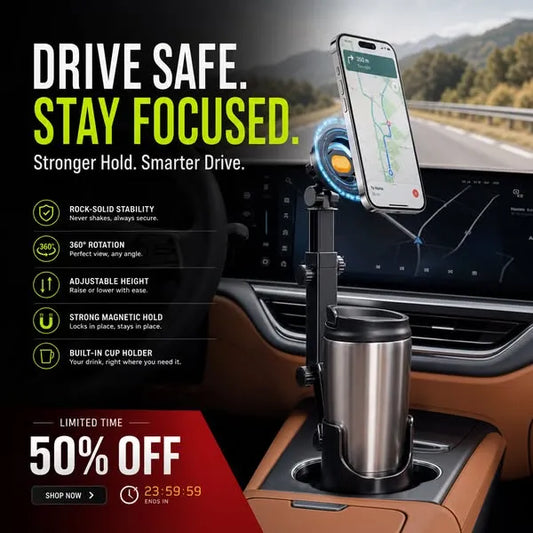 ⭐2026 New Arrival🥳🧲Car Cup Holder Phone Mount