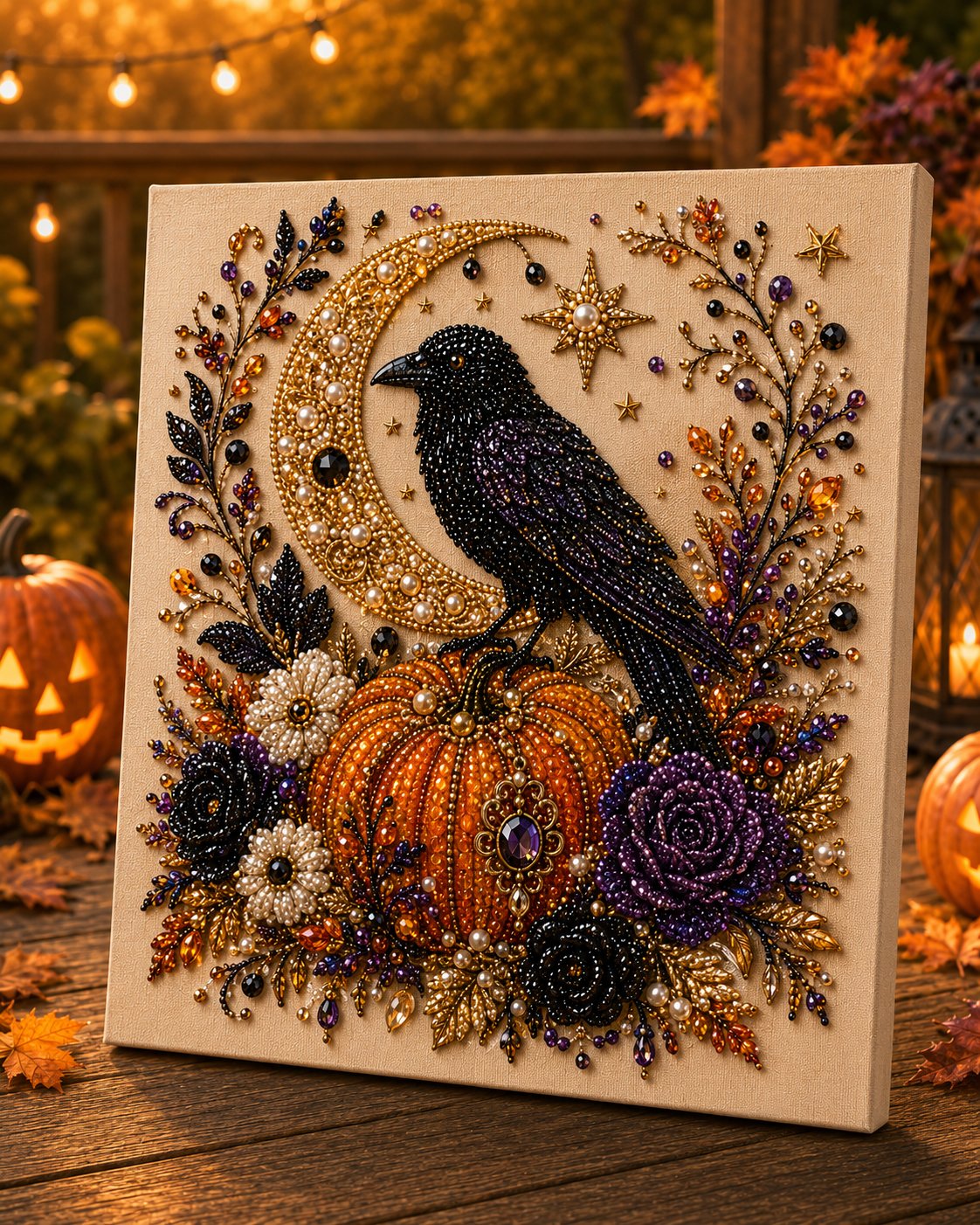 🎃✨Halloween DIY Pearl Art Craft Making Kit