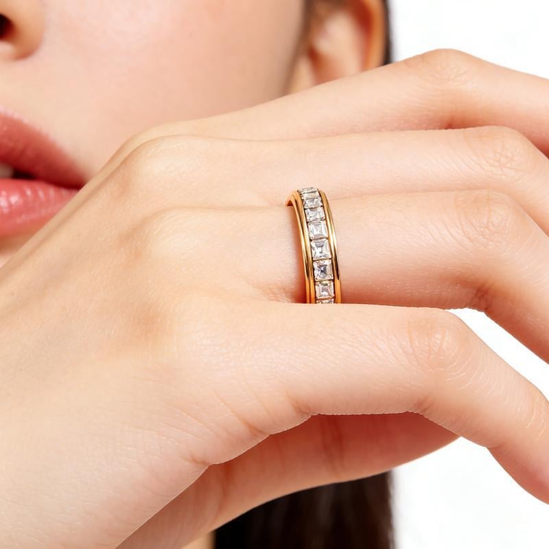Crystal 360° Calming Spinner Ring
