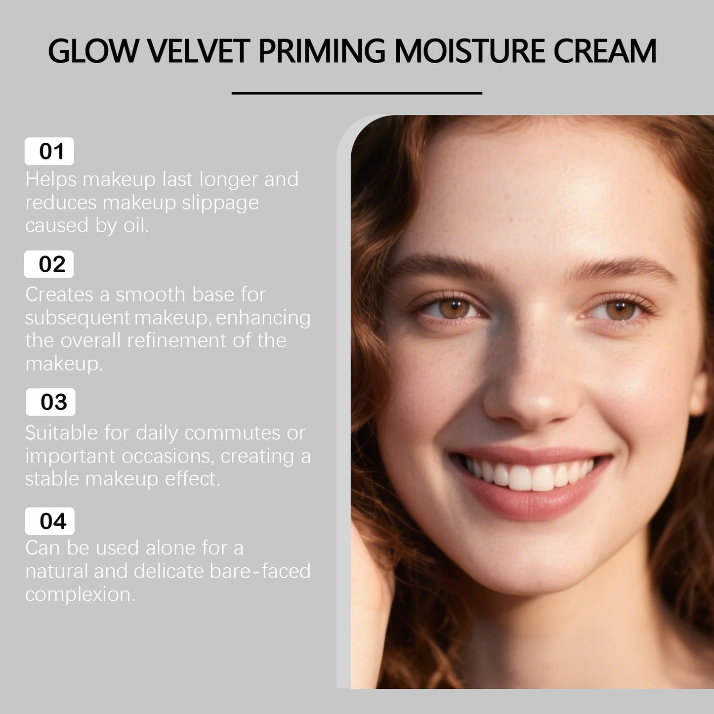 Glow Velvet Priming Moisture Cream - Pore Blurring & Makeup Gripping Primer