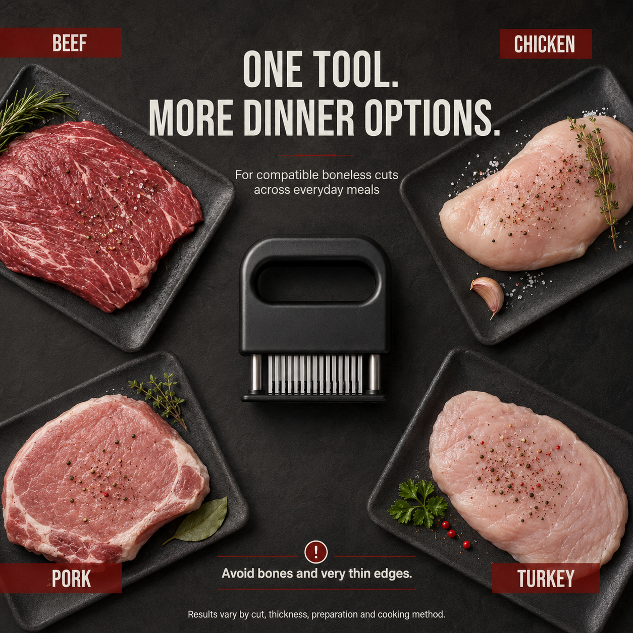 🥩Professional Spring-Loaded Meat Tenderizer