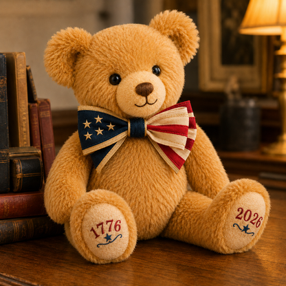 Patriotic 250th Anniversary-Inspired Collectible Teddy Bear