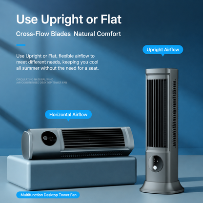 New Desktop USB Charging Small Fan Bladeless Tower Fan