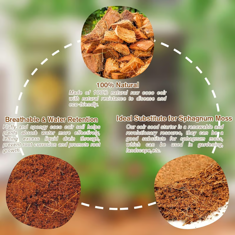 🌱 Premium Organic Coconut Coir Bricks For Plants