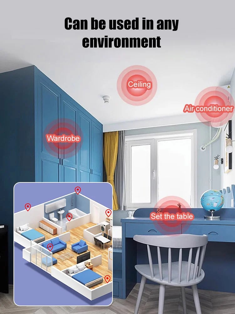 Portable Indoor Security Camera for Home Safety & Monitoring