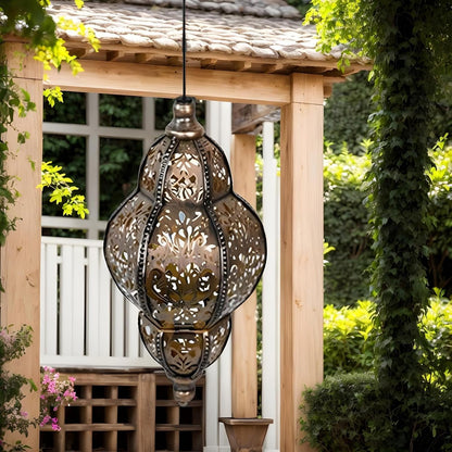 Baroque Style Solar Garden Lantern – Vintage Outdoor Light for Patio, Yard and Pathway Decor🏺