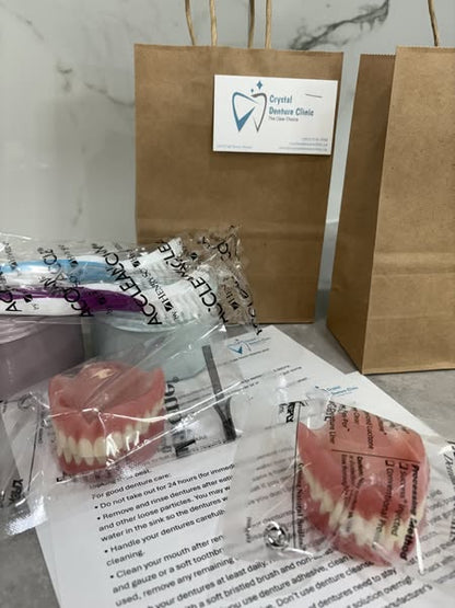 ORVYLA DENTURES-Boil-and-Bite Functional Denture, Self-fit at Home, Fully Adjustable for Narrow or Wide Arches, Long or Short-term Solution, Eat, Drink and Smile Confidently