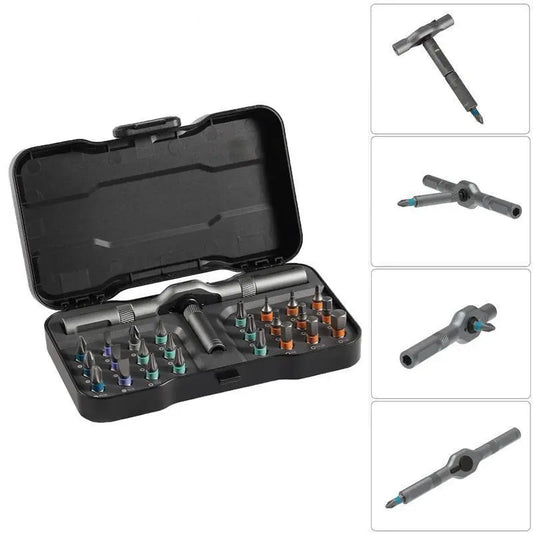 24 in 1 DlY Screwdriver Set,1 Set SwitchableScrewdriver Shape Magnetic Screwdriver Set