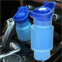 Single blue retractable + purple funnel