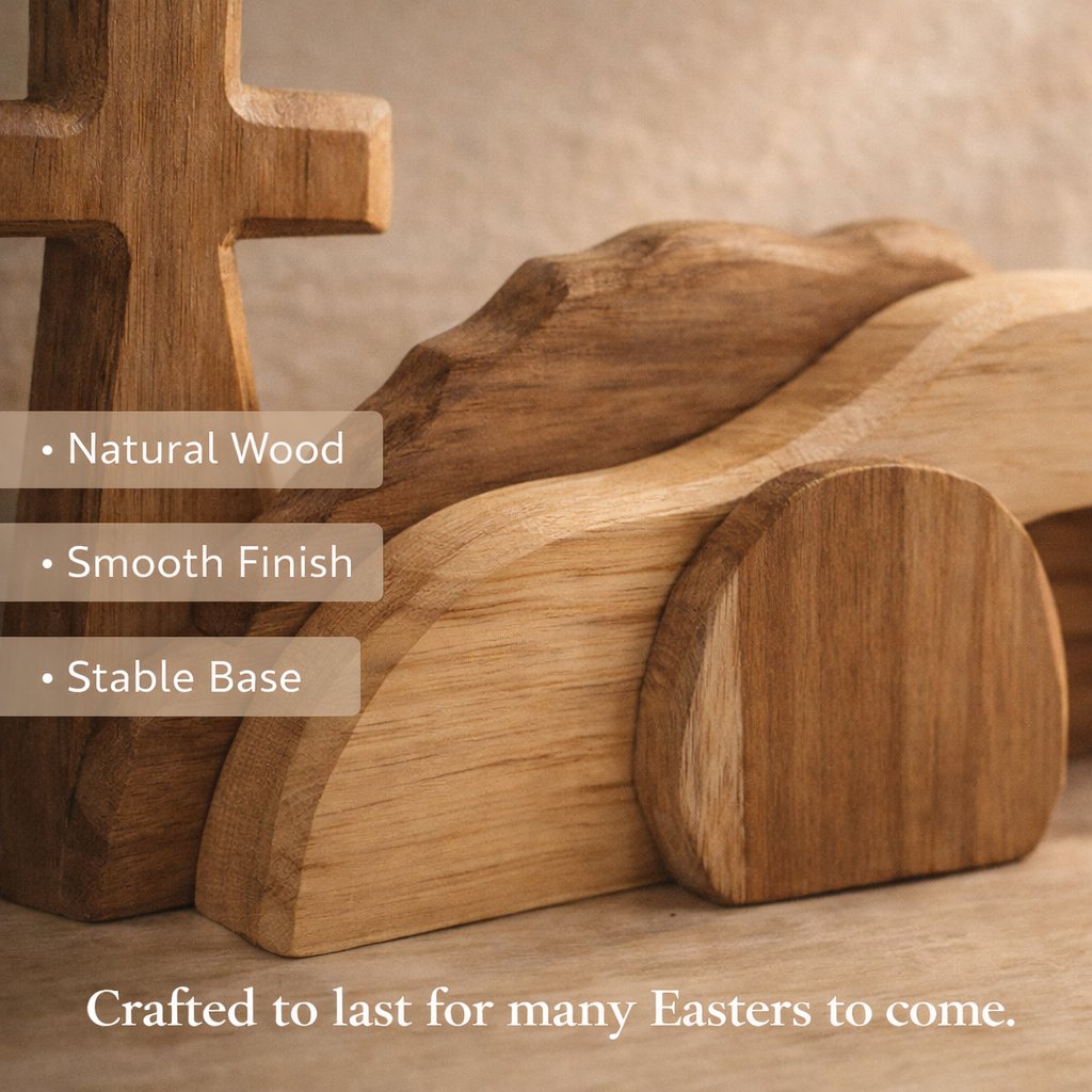 Wooden Resurrection Cross – Remember Easter’s True Meaning