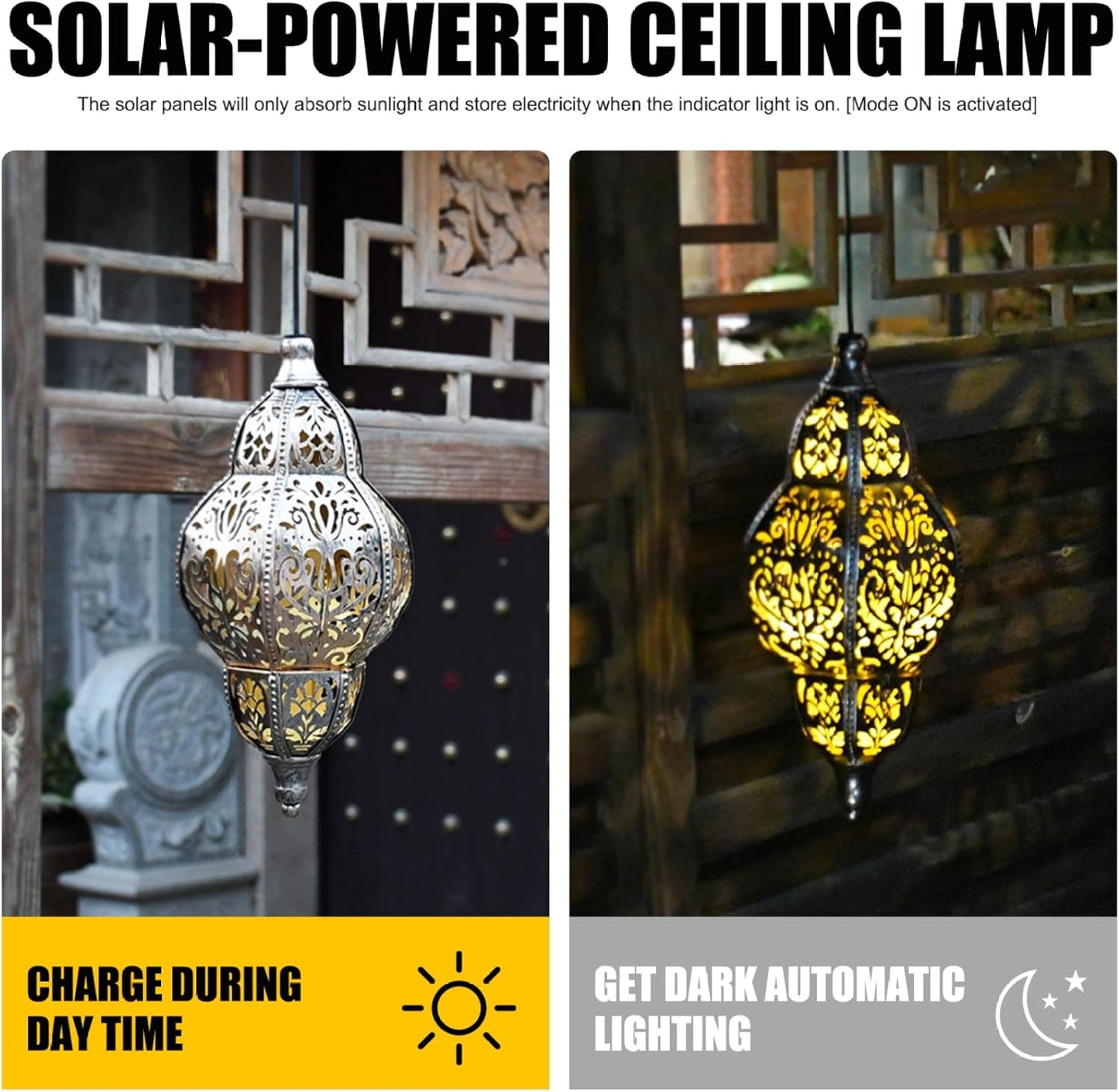 Baroque Style Solar Garden Lantern – Vintage Outdoor Light for Patio, Yard and Pathway Decor🏺