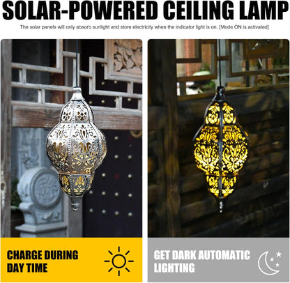 Baroque Style Solar Garden Lantern – Vintage Outdoor Light for Patio, Yard and Pathway Decor🏺