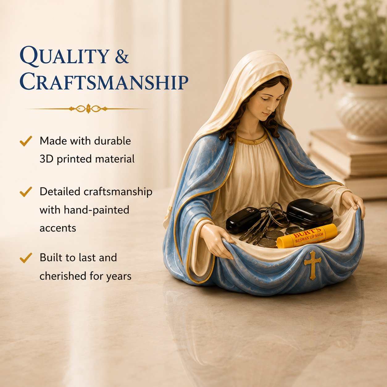 🔥Handmade Virgin Mary Catch-All Bowl