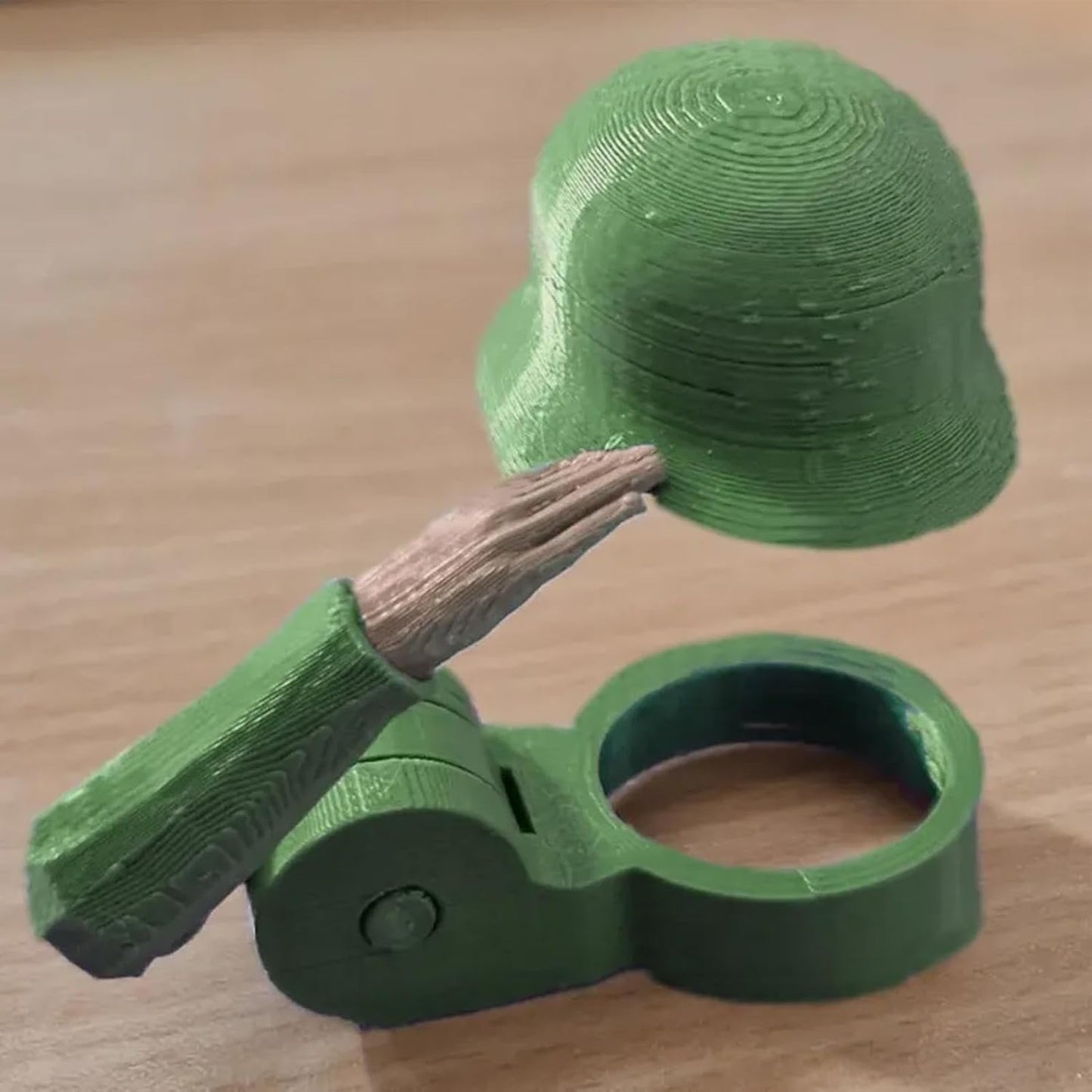 Soldier Salute Themed Reusable Beer Bottle Helmet
