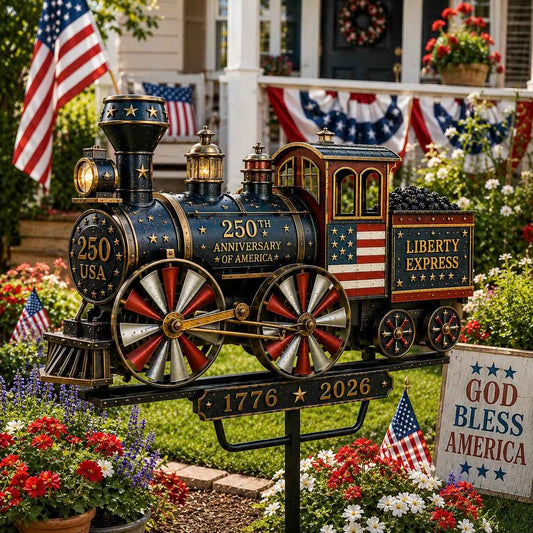 🔥🚂USA 250 “Liberty Express” Train Garden Wind Spinner ✈️
