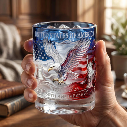 1776‑2026 Patriotic Commemorative Heritage Glass