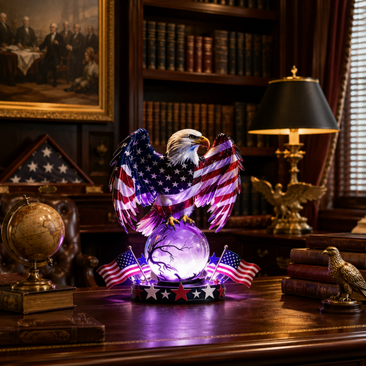 🇺🇸 Freedom EagleTM Patriotic LED Table Lamp – American Pride Decor