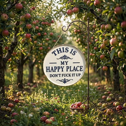 Funny Garden Metal Sign – Vintage Decor