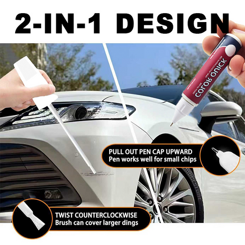 Car Scratch Repair Touch Up Paint Pen - Brush and Pen Tip