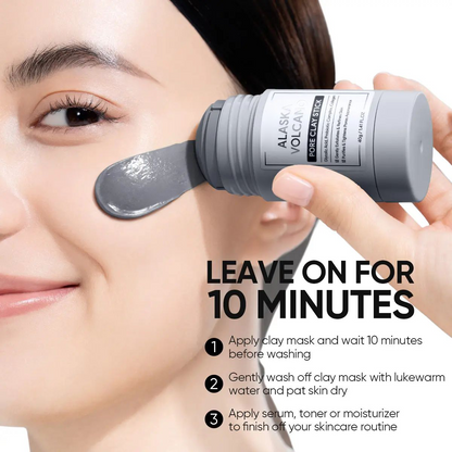 Alaska Volcano Pore Clay Stick Cleansing Blackhead Remover Face Mask Stick