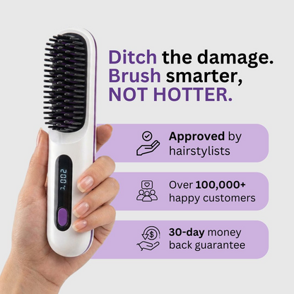 [NEW]Orvyla Portable Straightener Brush