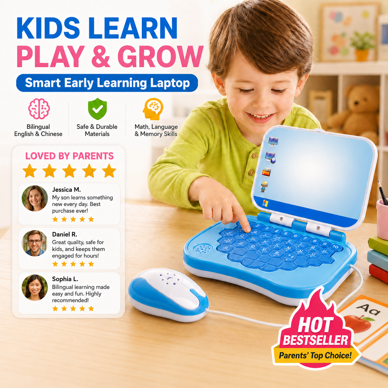 👦Toys that give kids a head start！Bilingual Learning Machine for Infants and Toddlers