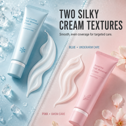 🥳🪒Gentle Hair Removal Cream – Dual‑care for underarms & bikini area✨🛡️