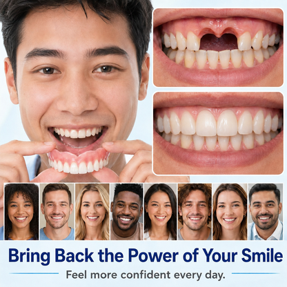🦷 Medical Full Denture with Strong Suctiond Custom-Fit Full Functional Dentures