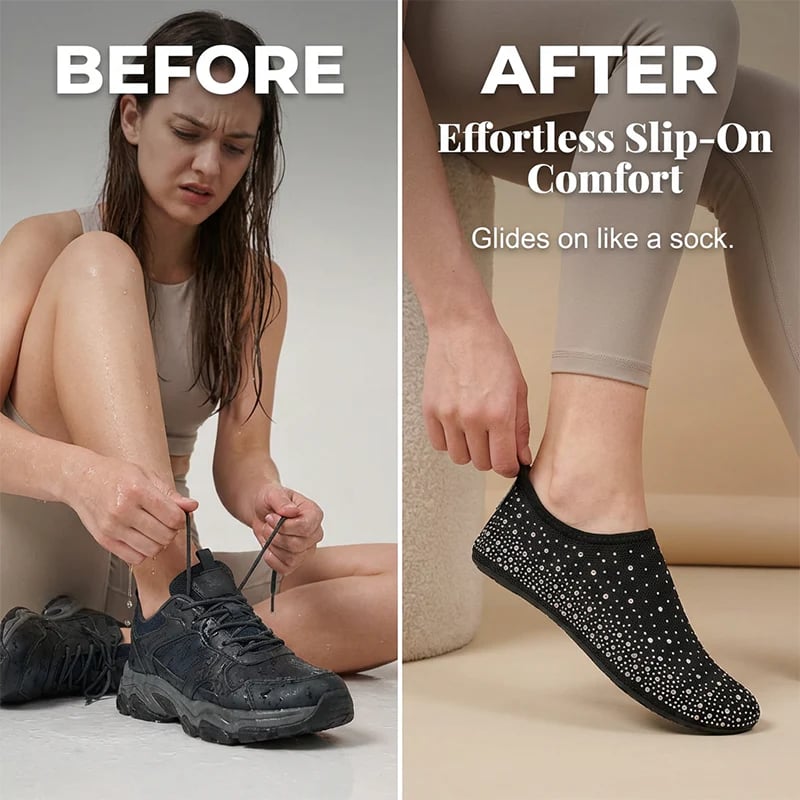 🏖️🌊Women’s Barefoot-Style Water Shoes – Lightweight Slip-On Shoes for Beach, Travel, Home & Outdoor👣