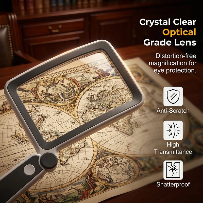 ✨🔍 Folding Handheld Magnifying Glass with Light – Perfect for Reading  🔥