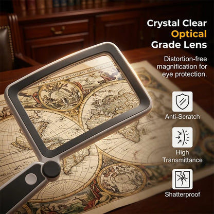 ✨🔍 Folding Handheld Magnifying Glass with Light – Perfect for Reading  🔥