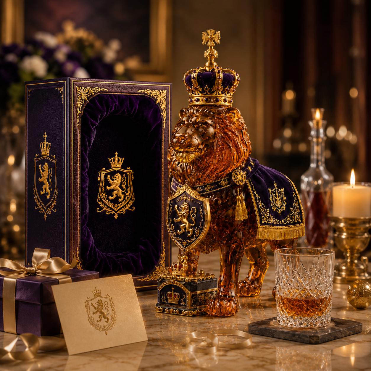👑Royal Lion Limited Edition Decorative Bottle