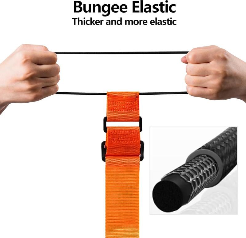 🌈2-Pack Adjustable Luggage Connector Straps – Multi-Use Travel Bag Securing Belts