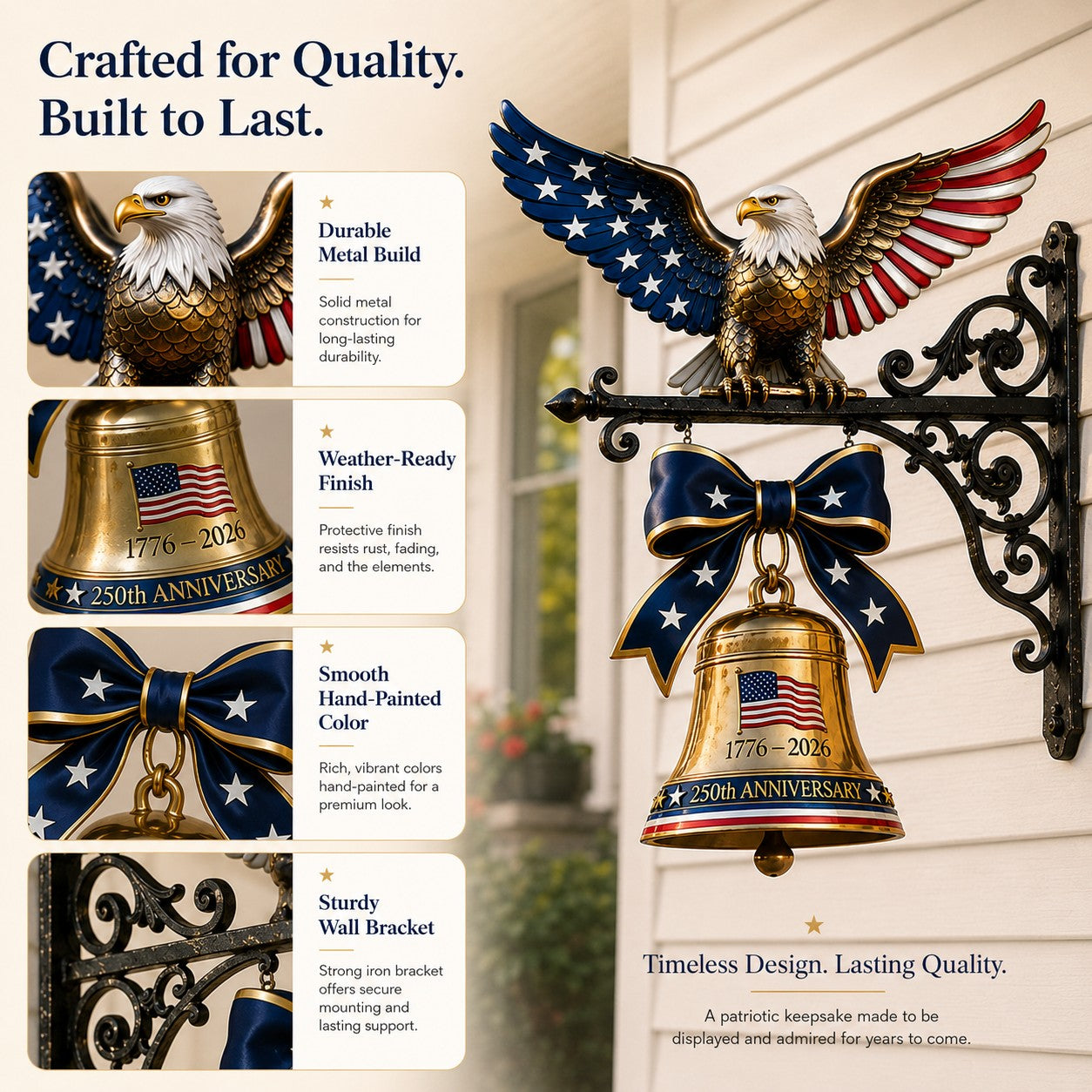 1776–2026 Liberty Eagle Commemorative Bell