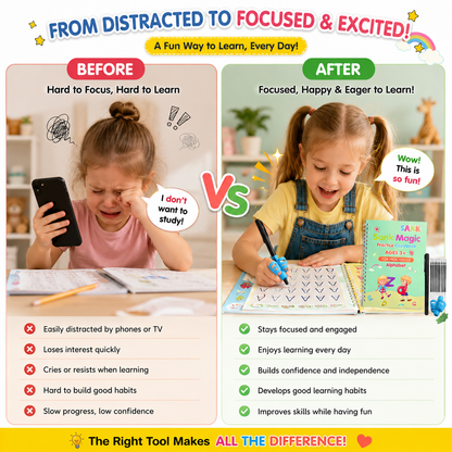 📚MagicBook | Kids Practice Copybook Set