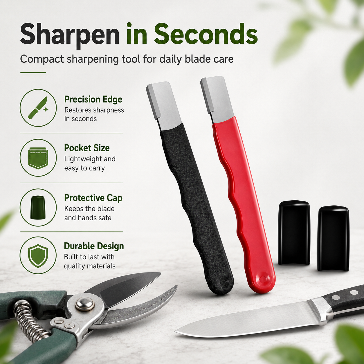 3-Pack Kitchen Knife Sharpener for Everyday Use