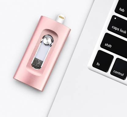 Portable 4-in-1 Memory Stick MFi Certified High Speed Data Transfer Flash Drive