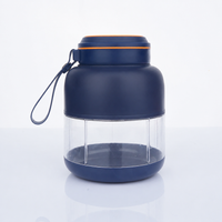 800ml [single cup double lid] blue
