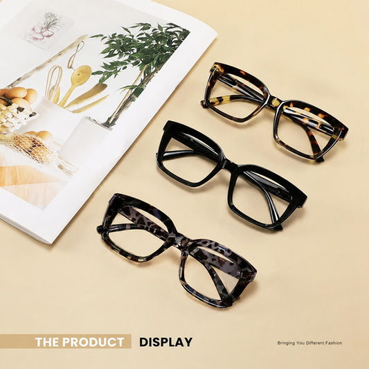 ✨👓Tortoiseshell Reading Glasses – Blue Light Blocking Oversized Square Readers