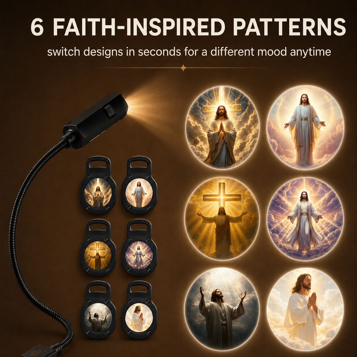 Plug & Play Jesus Projection Night Light