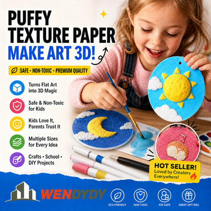 🎄🔮Master the magic of painting! Foam Texture Painting Paper👩‍🎨🎁
