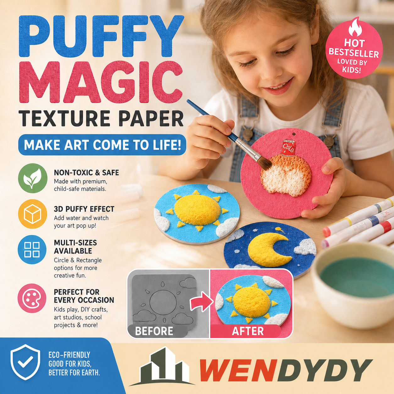 🎄🔮Master the magic of painting! Foam Texture Painting Paper👩‍🎨🎁