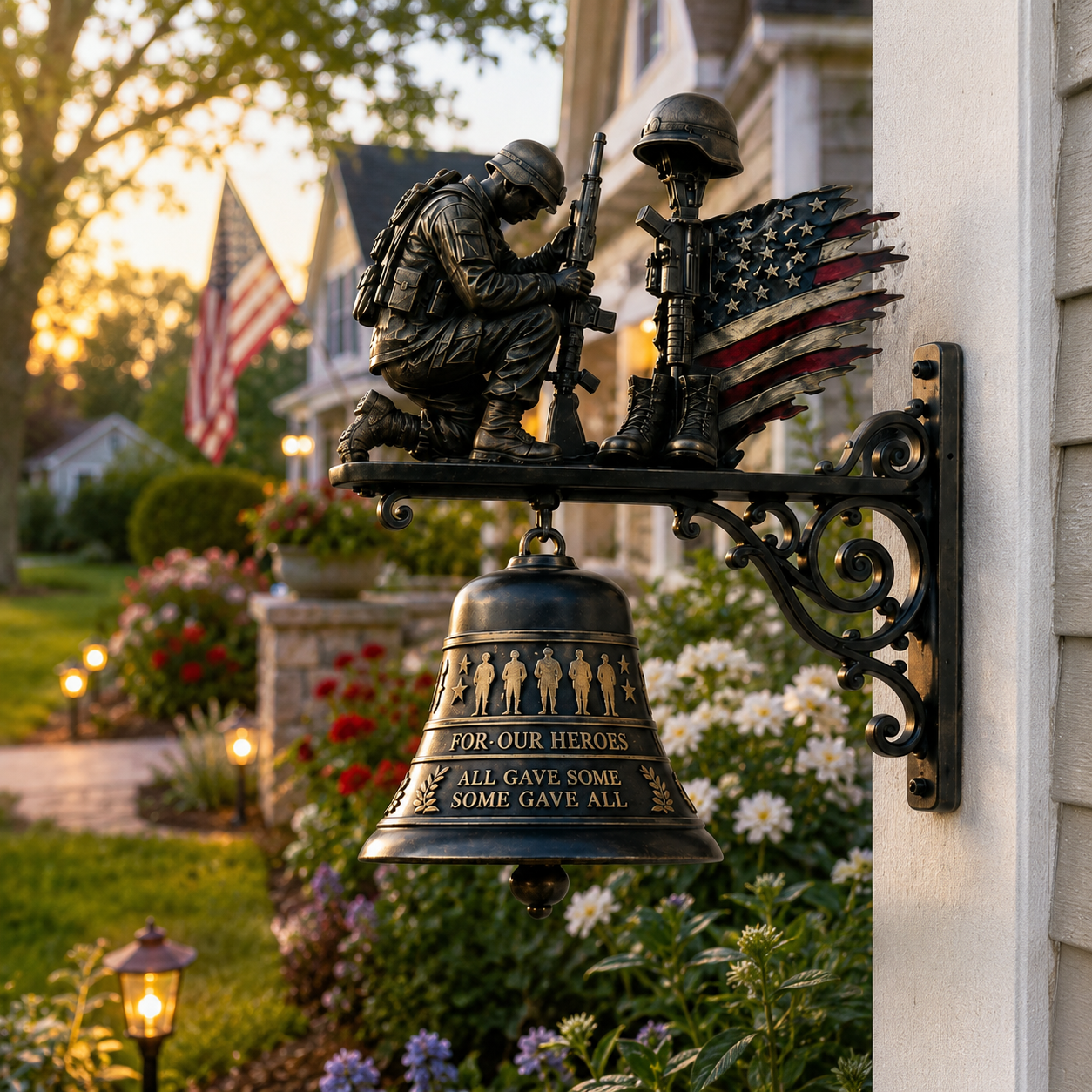 🔔 Veteran Tribute Wall Bell 🎖️