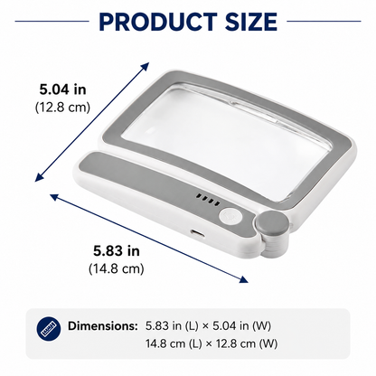 ✨🔍 Folding Handheld Magnifying Glass with Light – Perfect for Reading  🔥